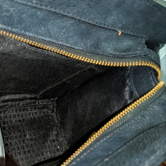 Kate Spade vintage cream & black leather purse - Picture 8 of 11